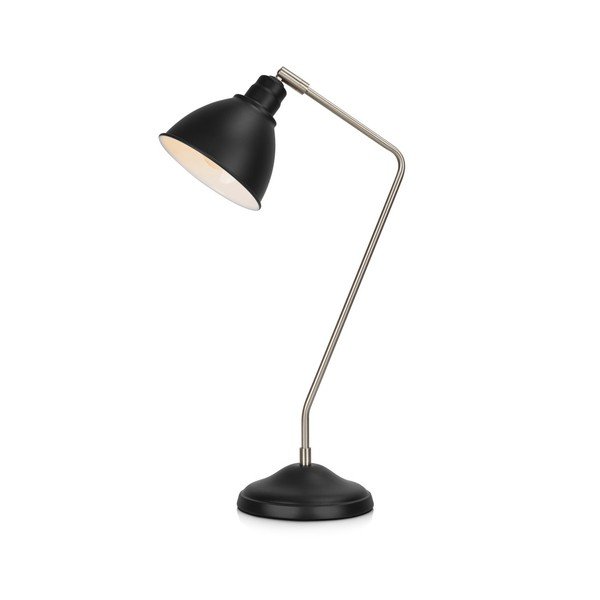 Lampada da tavolo nera con dettagli in argento Costa - Markslöjd