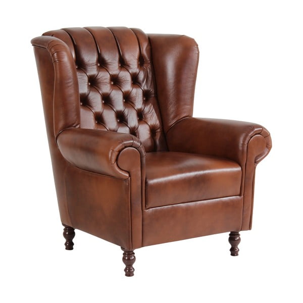 Poltrona in pelle marrone Vary - Max Winzer