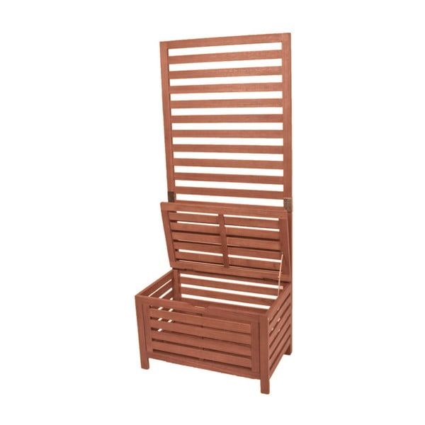 Cassapanca da giardino con ripiani in legno Concord - Garden Pleasure-image-1