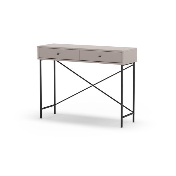 Tavolo consolle grigio/beige 35x110 cm Titan – Marckeric-image-4