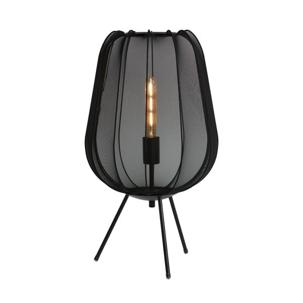Lampada da tavolo nera (altezza 60 cm) Plumeria - Light & Living