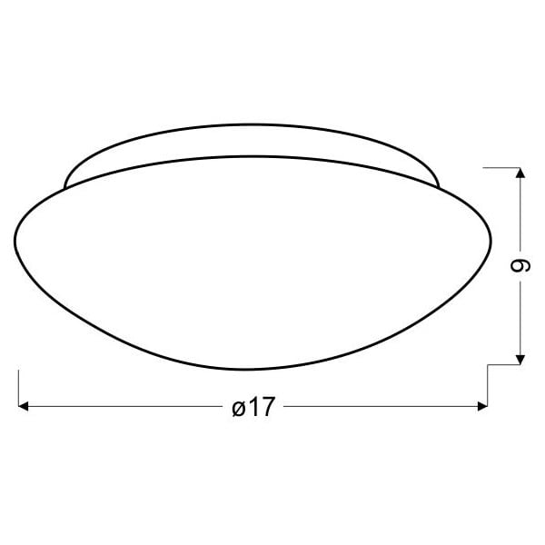 Lampada da soffitto bianca con paralume in vetro ø 17,5 cm Nina - Candellux Lighting-image-2