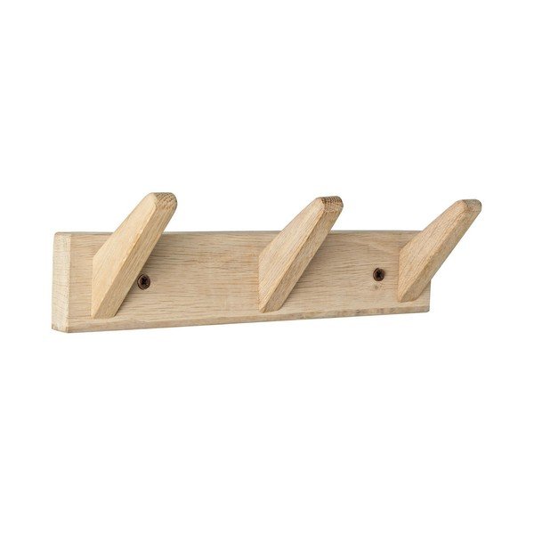 Attaccapanni da parete colore naturale chiaro in rovere massiccio 31 cm Daiki – Yes Everyday