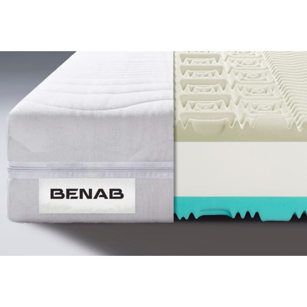 Materasso matrimoniale in schiuma dura/media 160x200 cm Visco Comfort - BENAB-image-1