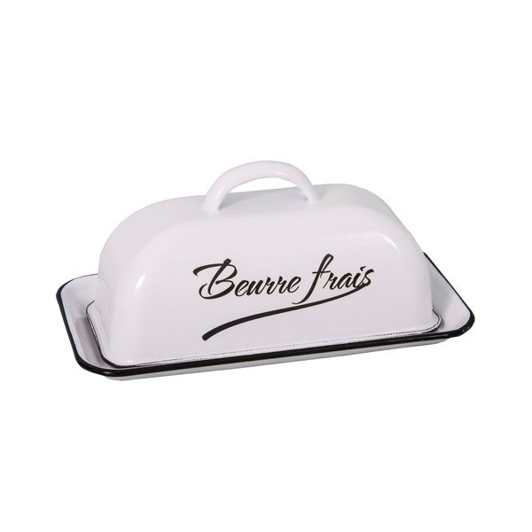 Burriera classica in smalto bianco - Antic Line