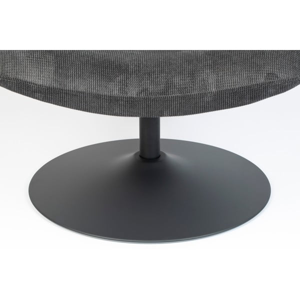 Poltrona in velluto grigio scuro Bubba - Zuiver-image-1