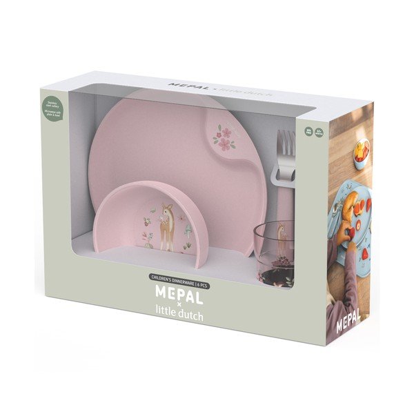 Set da pranzo per bambini in plastica 6 pz Fairy Garden – Mepal-image-2