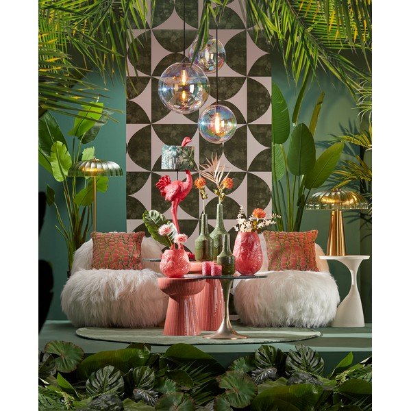Lampadario con paralume in vetro ø 30 cm Medina – Light & Living-image-4