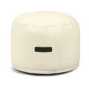 Puof a sacco color crema con rivestimento in bouclé Mini – SLOWDOWN