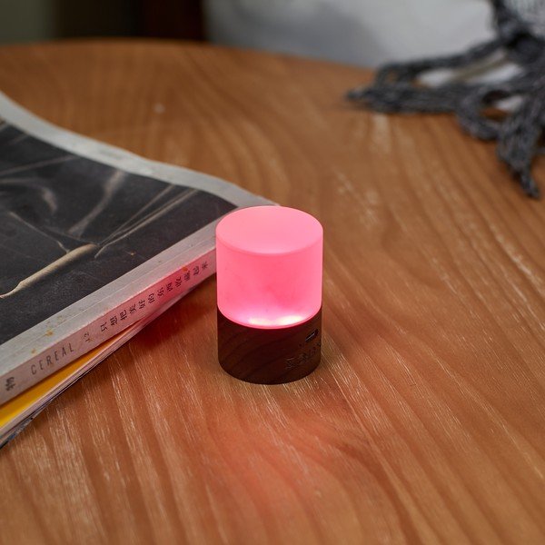 Lampada da tavolo con intensità regolabile in marrone scuro con paralume in vetro (altezza totale 6 cm) Lemelia – Gingko-image-1