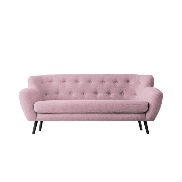 Růžová trojmístná pohovka Kooko Home Rock