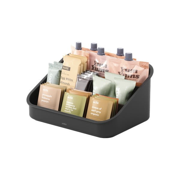 Organizer da bagno nero per cosmetici in plastica riciclata Bellwood - Umbra-image-4