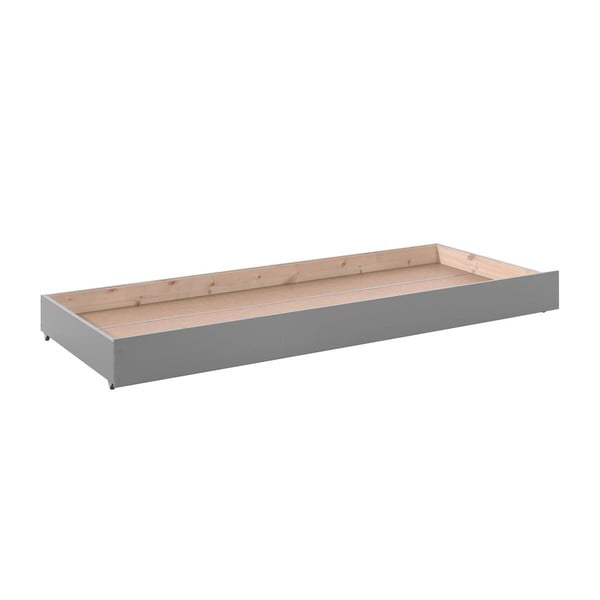 Cassetto grigio sotto il letto per bambini 90x200 cm Pino - Vipack