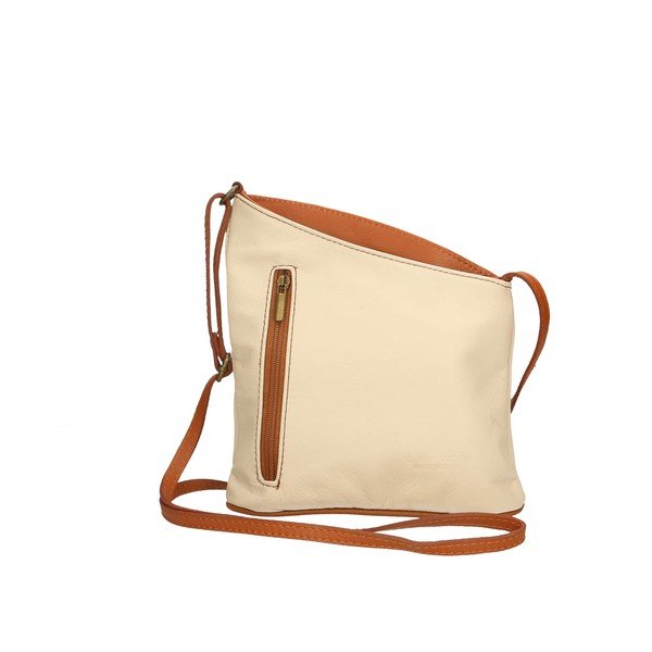Borsa in pelle beige-marrone Garturo - Chicca Borse