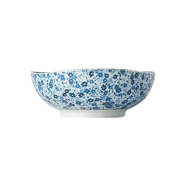 Ciotola in ceramica blu e bianca, ø 17 cm Daisy - MIJ
