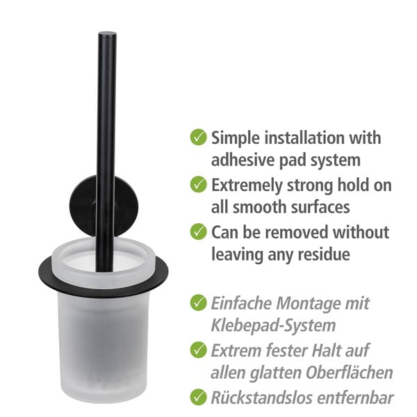 Scopino in vetro autoportante nero opaco Bivio - Wenko-image-4