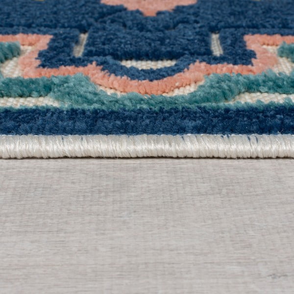 Tappeto blu per esterni 80x230 cm Beach Floral - Flair Rugs-image-4