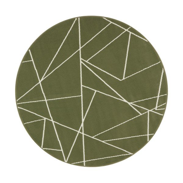 Tappeto verde , ø 140 cm Velvet - Ragami