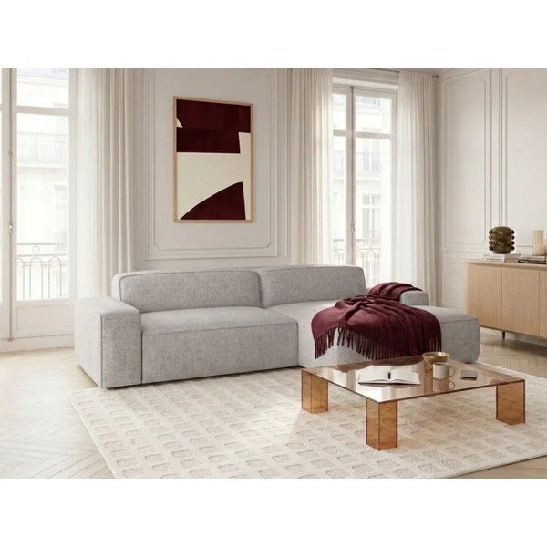 Divano angolare grigio allungabile/con movimento relax elettrico (con penisola a destra) Abel – Bobochic Paris-image-4