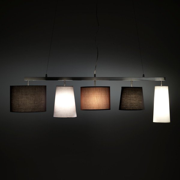 Lampada a sospensione grigia 125x28 cm Jumble - Tomasucci-image-1