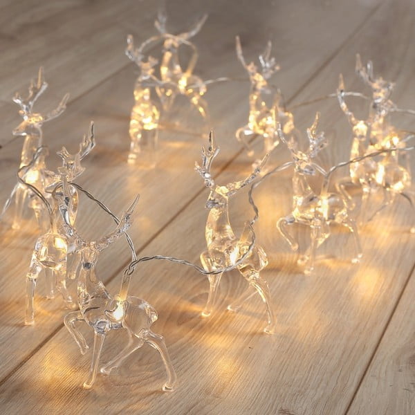 Catena luminosa LED Deer Deer, 10 luci, lunghezza 1,65 m - DecoKing-image-4