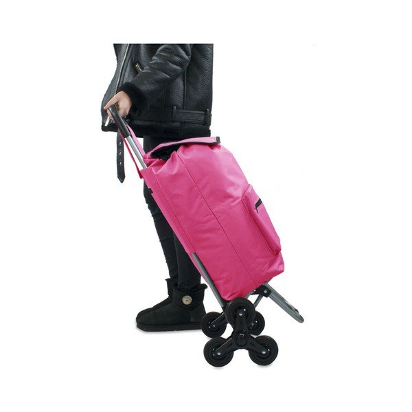 Borsa spesa rosa su ruote Atlas, 30 l - Hero-image-4
