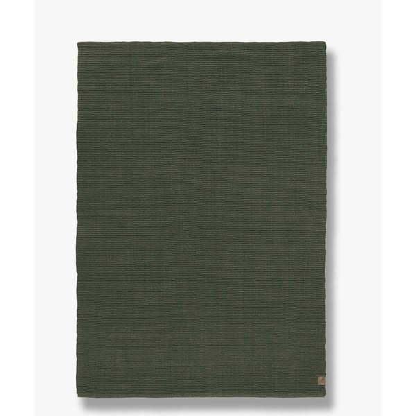 Tappeto in juta verde scuro 70x150 cm Ribbon - Mette Ditmer Denmark