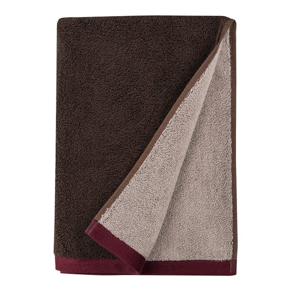 Set di asciugamani tipo terry marroni in cotone organico 2 pz 40x55 cm Soft – Mette Ditmer Denmark