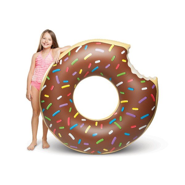 Anello gonfiabile marrone a forma di ciambella - Big Mouth Inc.