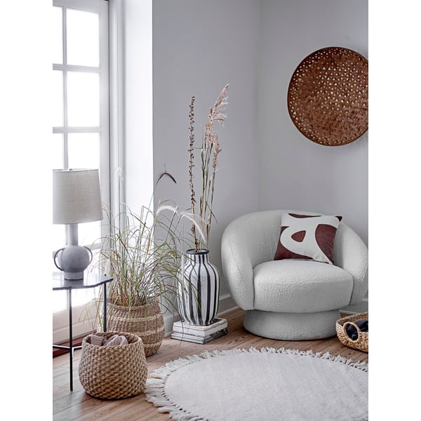 Lampada da tavolo grigio-beige Kean - Bloomingville-image-3