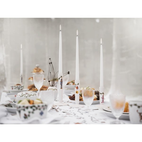 Portacandele natalizio in ceramica bianca, altezza 12 cm Hammershøi - Kähler Design-image-1
