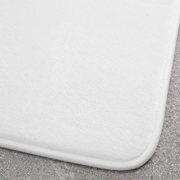 Set di tappetini per il bagno bianchi in memory foam 2 pz per WC 50x80 cm Anti-Bacterial – Catherine Lansfield-image-2