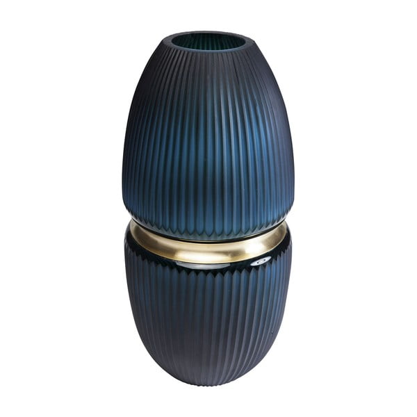 Vaso Cesar blu scuro, altezza 45 cm Cesar Ring - Kare Design