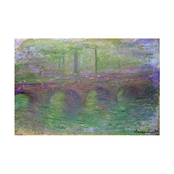 Obraz Claude Monet - Waterloo Bridge, 60x40 cm