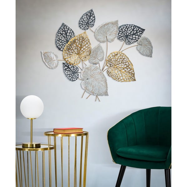 Decorazione da appendere in metallo con motivo a foglie Mauro Ferretti -B-, 100 x 80 cm Ory - Mauro Ferretti-image-1