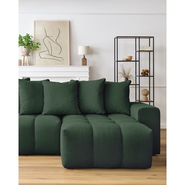 Divano angolare verde (angolo destro) Mont-Blanc - Bobochic Paris-image-1