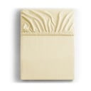 Lenzuolo con angoli color crema in jersey 120x200 cm Amber – Restilo