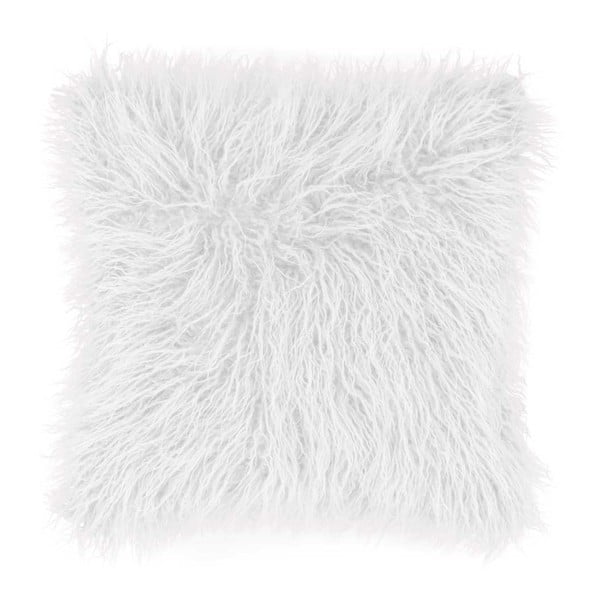 Cuscino in pelliccia bianca Mohair, 45 x 45 cm - Tiseco Home Studio