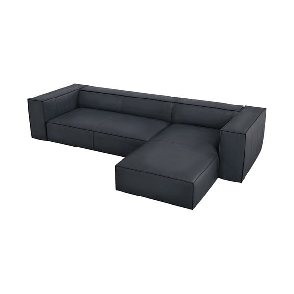 Divano angolare in pelle blu scuro (angolo destro) Madame - Windsor & Co Sofas-image-2