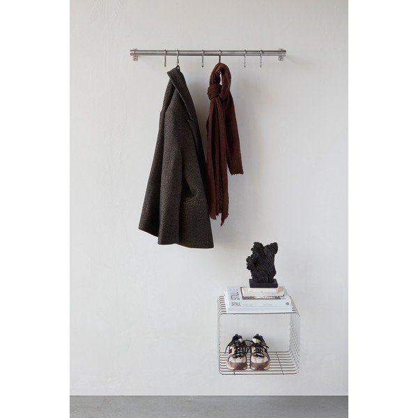 Attaccapanni da parete color argento opaco in acciaio inox 70 cm Hang-It – Mette Ditmer Denmark-image-1