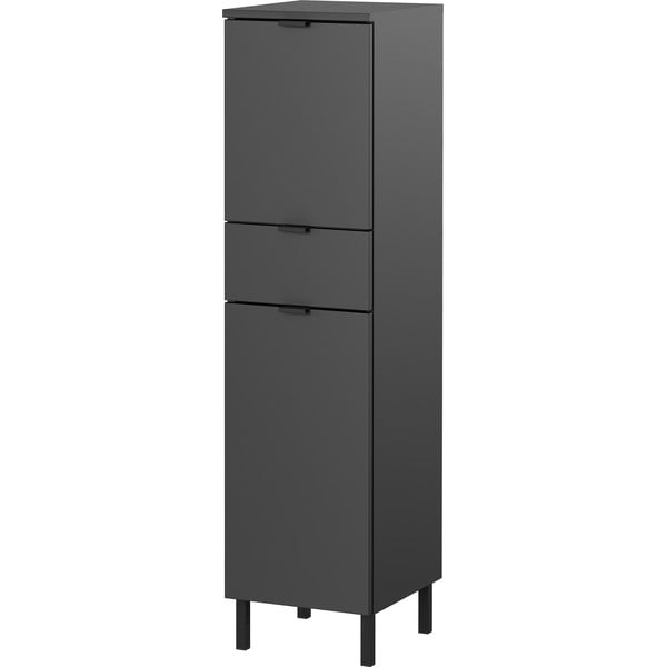 Mobile per bagno color antracite alto e stretto 30x120 cm Arcena – Germania-image-2