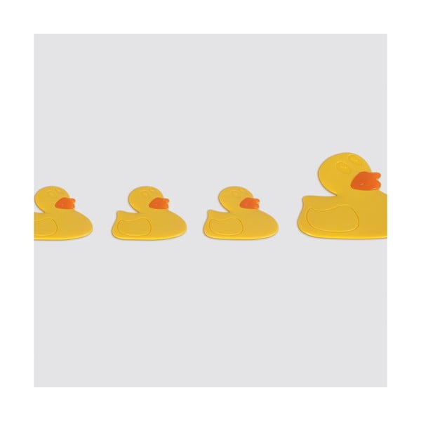 Set di tappetini antiscivolo per bambini 6 pz per la vasca 12x12,5 cm Duck – Spirella-image-1