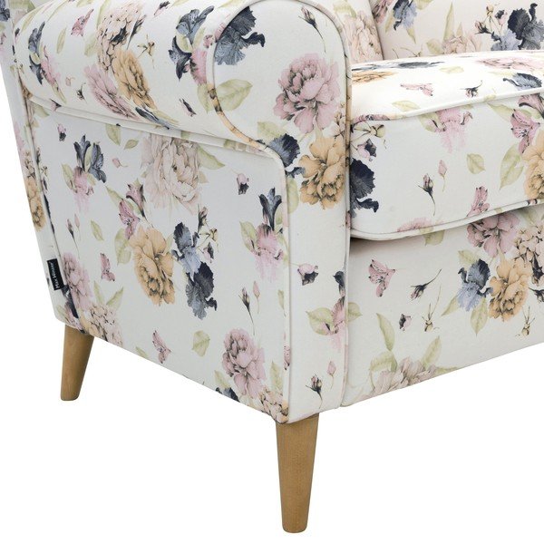 Poltrona a fiori bianchi Anton Angelo - Max Winzer-image-1