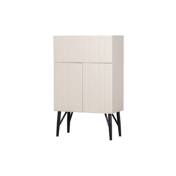 Portabottiglie in legno di pino color crema per 16 bottiglie, 90x146 cm Miller - WOOOD-image-4