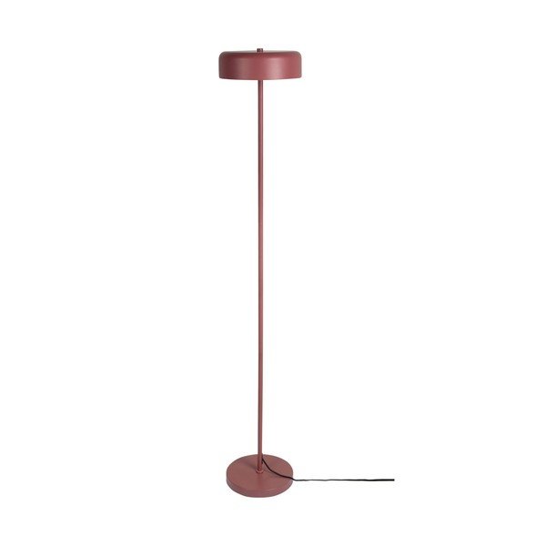 Lampada da terra burgundy con paralume in metallo (altezza totale 140 cm) Riqueza Palo – Leitmotiv
