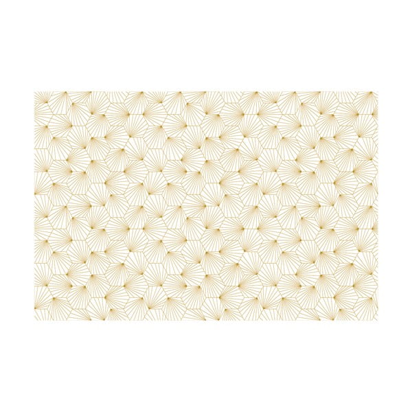 Carta da parati decorativa bianca e gialla per mobili Hexoka - Ambiance-image-1