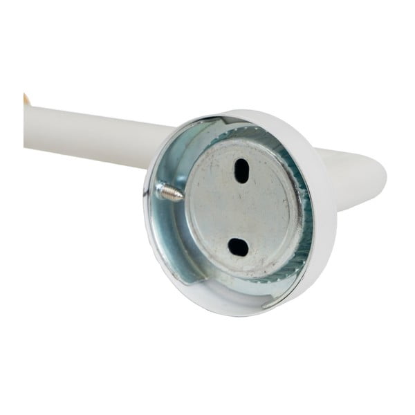 Porta carta igienica a parete in metallo bianco - Casa Selección-image-3