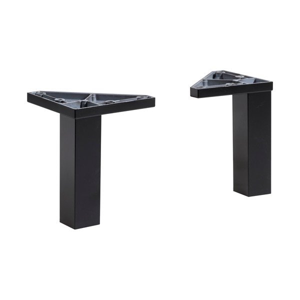 Gambe per mobili in set nere 2 pz Quickset 395 – Pelipal