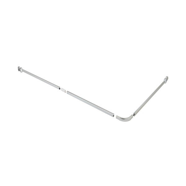 Asta per tende da doccia in argento lucido Era - Wenko-image-4