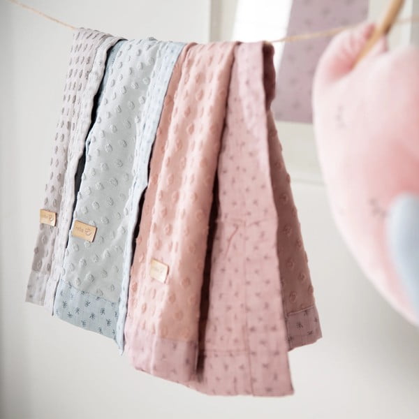 Coperta rosa per neonati 80x80 cm Lil Planet - Roba-image-1